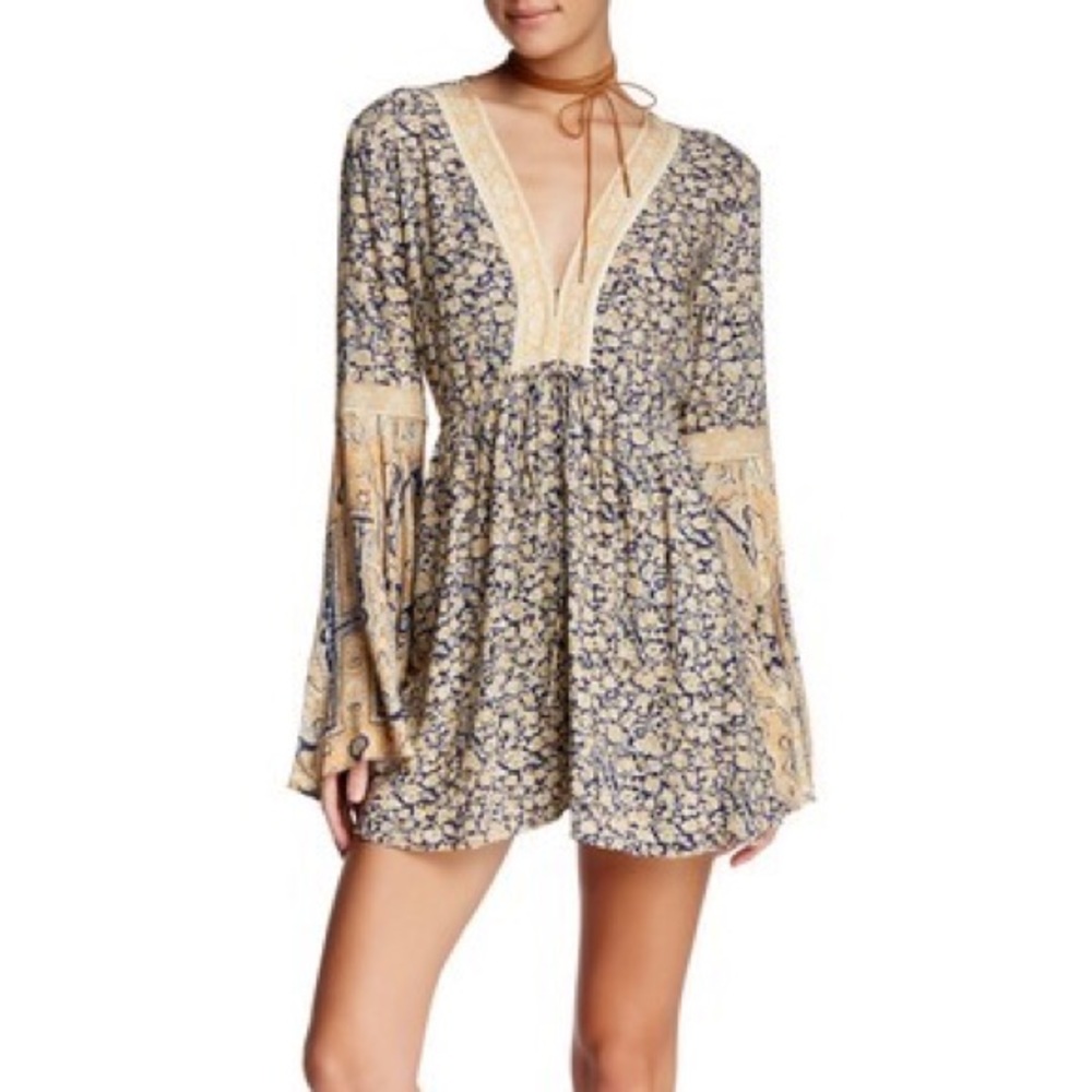 Free People Once Upon a Time V-Neck Romper